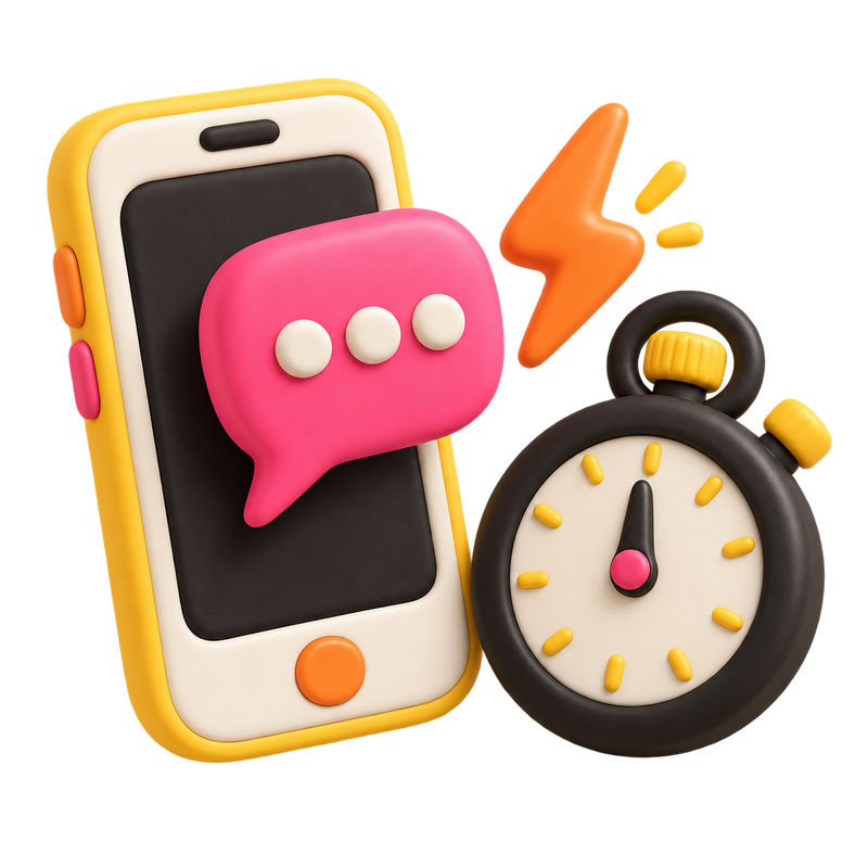 Clay illustration representing Follow-Up Automation